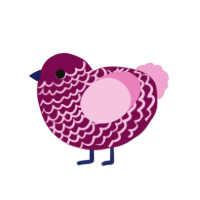 Purple Cabbage, a wine and pink chicken with a lace pattern