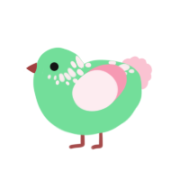 (unnamed), a spring and rose chicken with a neck-speckle pattern