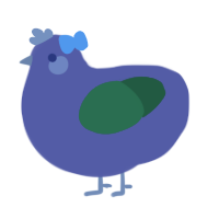 Carla, a overcast and leaf chicken