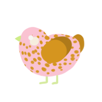 (unnamed), a rose and ochre chicken with a speckle pattern