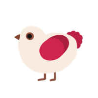 (unnamed), a cream and crimson chicken