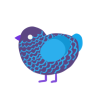 (unnamed), a overcast and sky chicken with a lace pattern