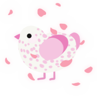 Rubix, a white and pink chicken with a speckle pattern