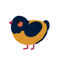 (unnamed), a orange and tumblr chicken with a head pattern