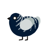 Babel Fish, a tumblr and silver chicken with a half-bar pattern