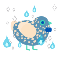 gay magic man, a brown and tumblr chicken with a speckle pattern
