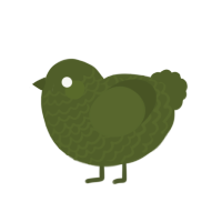 (unnamed), a olive chicken with a lace pattern