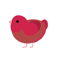 (unnamed), a red and crimson chicken with a head pattern