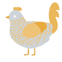 (unnamed), a mist and honey chicken with a lace pattern