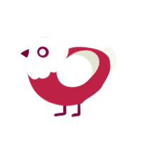 (unnamed), a crimson and white chicken with a head pattern