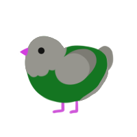 (unnamed), a leaf and ash chicken with a head pattern