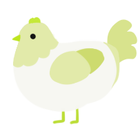 (unnamed), a white and lemon chicken with a head pattern