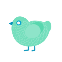 Mint Fresh, a mint chicken with a lace pattern