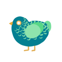 (unnamed), a sea and spring chicken with a half-lace pattern