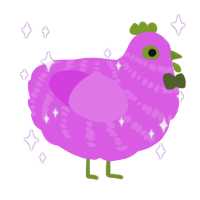 Sibirius, a orchid chicken with a bar pattern