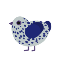 (unnamed), a silver and navy chicken with a speckle pattern
