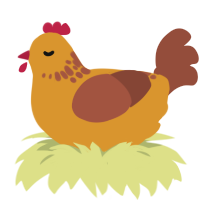 cashew, a orange and russet chicken with a neck-speckle pattern