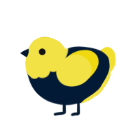 Mafioso, a tumblr and yellow chicken with a head pattern