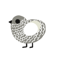 (unnamed), a ash and white chicken with a lace pattern