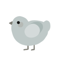 Grey Stuff, a silver chicken