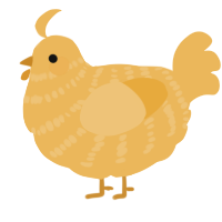 (unnamed), a honey chicken with a bar pattern