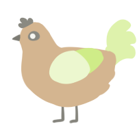 A beige and apple chicken