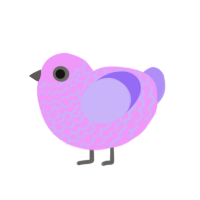(unnamed), a lavender and lilac chicken with a lace pattern