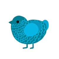 (unnamed), a sea and cerulean chicken with a lace pattern