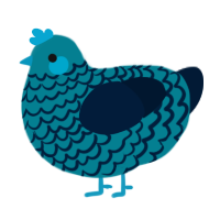 (unnamed), a sea and tumblr chicken with a lace pattern
