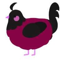 (unnamed), a maroon and sable chicken with a head pattern