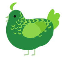 (unnamed), a viridian and grass chicken with a half-lace pattern