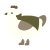 Robert, a cream and grey chicken