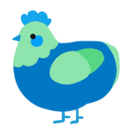 (unnamed), a sapphire and spring chicken with a head pattern