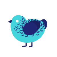 ufs pool tile, a aqua and navy chicken with a half-lace pattern