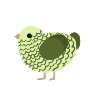 (unnamed), a apple and olive chicken with a lace pattern