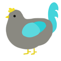 A ash and aqua chicken