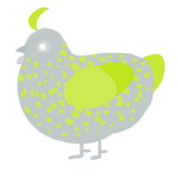 (unnamed), a silver and lime chicken with a speckle pattern