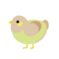 (unnamed), a lemon and beige chicken with a head pattern