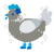A ash and mist chicken with a neck-speckle pattern