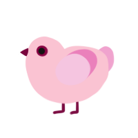 (unnamed), a rose and pink chicken