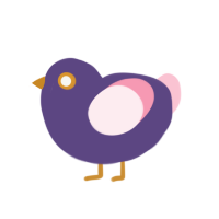 plum, a overcast and rose chicken