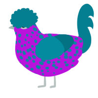 (unnamed), a amethyst and sea chicken with a speckle pattern
