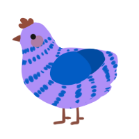 (unnamed), a lilac and ultramarine chicken with a bar pattern