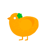 Clementine, a orange chicken with a half-lace pattern