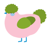 (unnamed), a rose and chartreuse chicken