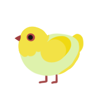 (unnamed), a apple and yellow chicken with a head pattern