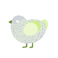 (unnamed), a mist and apple chicken with a lace pattern