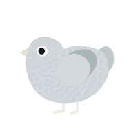 (unnamed), a mist and silver chicken with a lace pattern