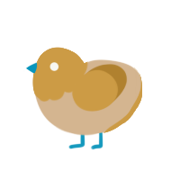(unnamed), a beige and gold chicken with a head pattern