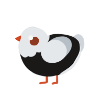 (unnamed), a sable and mist chicken with a head pattern